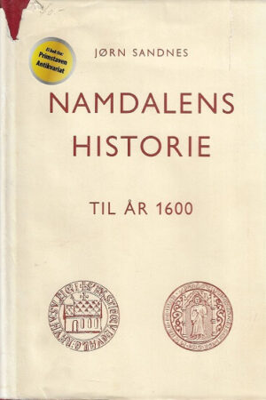 bokforside Namdalens Historie Frem Til år 1600, Jørn Sandnes