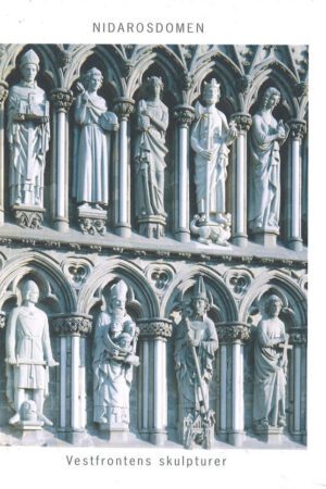 bokforside nidarosdomen, vestfrontens skulpturer